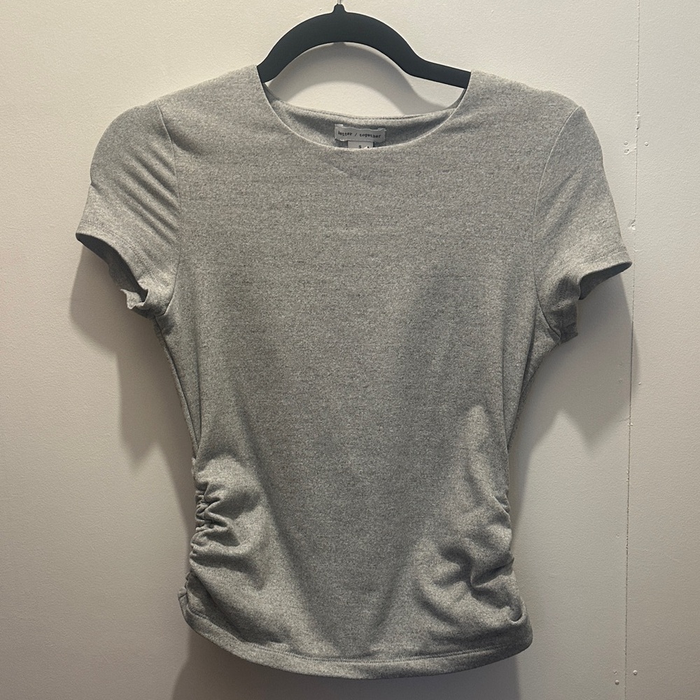 Grey flattery top